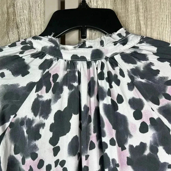 Cloth & Stone Midi Dress Animal Print Long Sleeves Ecovero Sz S - Picture 10 of 10